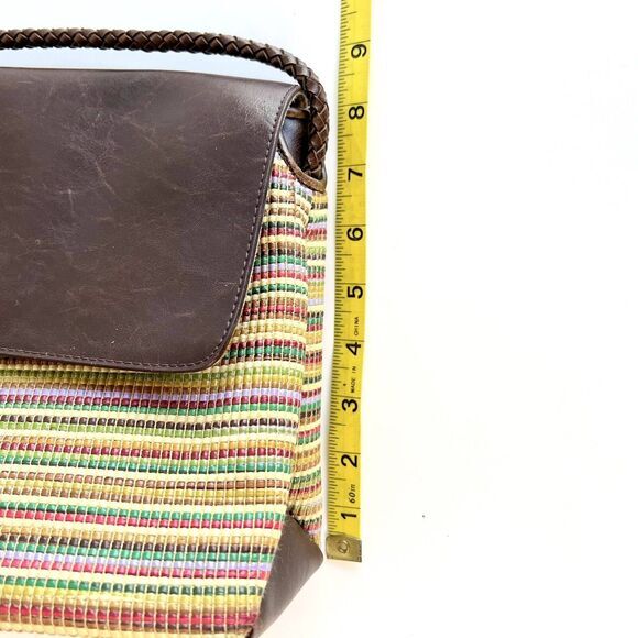 Relic Crossbody Bag Multicolor Striped Braided Strap - Picture 10 of 12